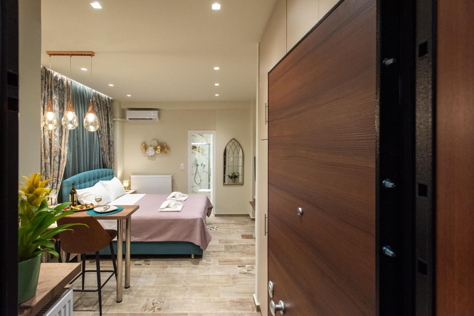 Blue Ark Romantic Studio Under Acropolis Athen Exterior foto