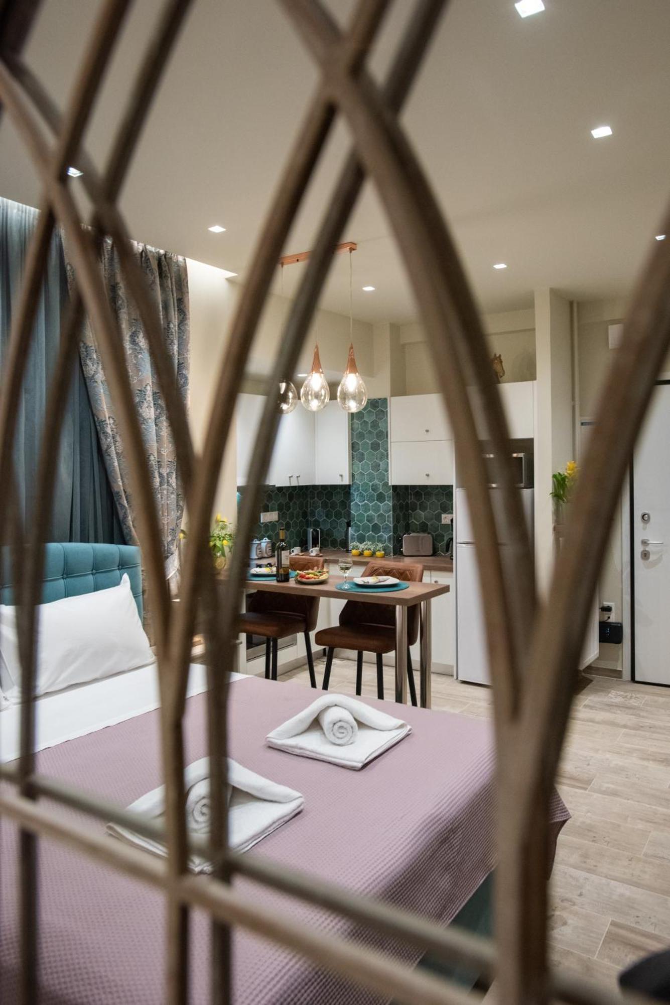Blue Ark Romantic Studio Under Acropolis Athen Exterior foto